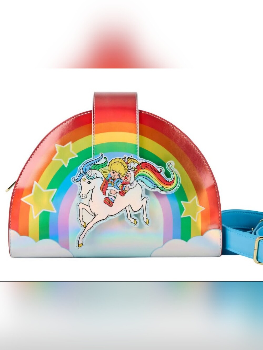 NWT! Loungefly Glow-In-The-Dark Rainbow Brite & Starlite Crossbody Bag